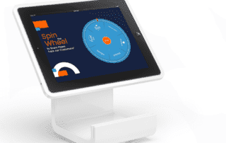 Digital retail game on a stand