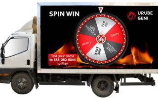 sms to screen billboard truck