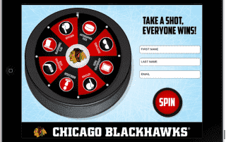 iPad Prize Wheel for events or retail promotions
