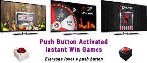 Push Buttons that activate interactive exhibition games Push Button Games