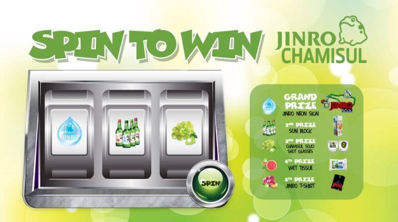 Slot machine for trade show