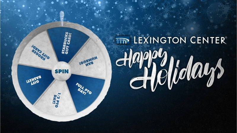 A holiday Virtual Prize Wheel